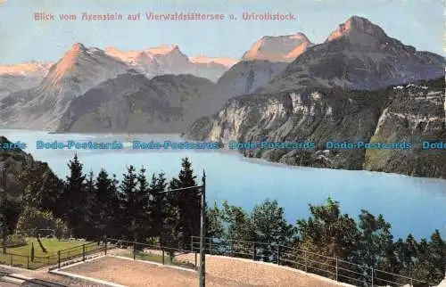 R081073 Blick vom Axenstein auf Vierwaldstattersee u. Urirothstock. Nein. 788. Fr.