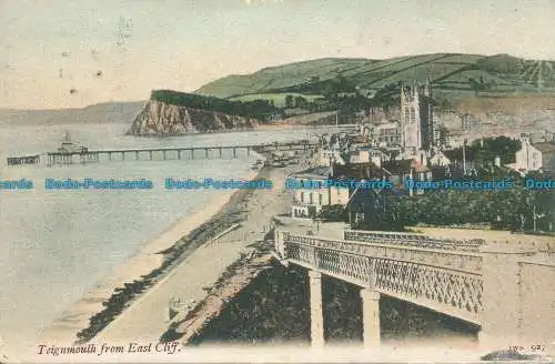 R082298 Teignmouth von East Cliff. JWS 927. 1904