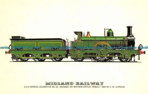 R082327 Midland Railway. 2 2 2 Schnelllok Nr. 33