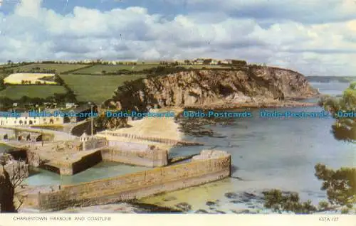 R082368 Charlestown Harbour and Coastline. Jarrold. RP