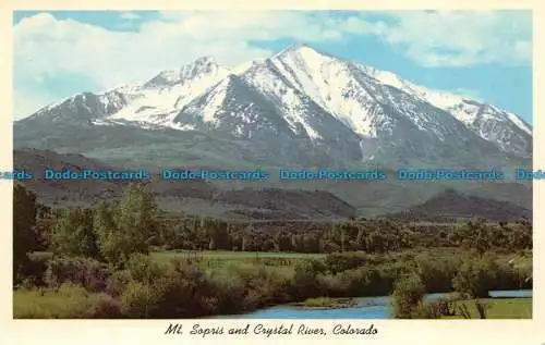 R082390 Mt. Sopris und Crystal River. Colorado. Cooper