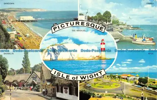 R082445 Malerische Isle of Wight. Multi-View. Dean. Die Bucht