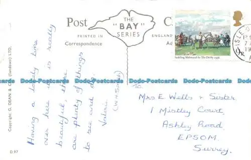 R082445 Malerische Isle of Wight. Multi-View. Dean. Die Bucht