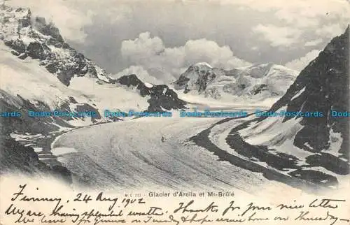 R081228 Gletscher dArolla und Mt. Brennt. 1902