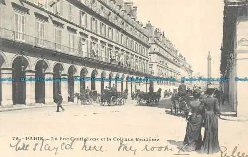 R081234 Paris. Die Rue Castiglione und die Colonne Vendome