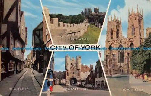 R082927 Stadt York. Multi-View. Lachs. 1974