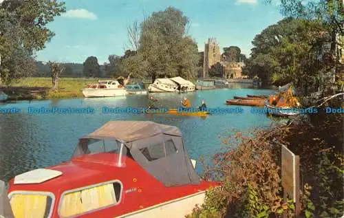 R082546 The River Ouse. Hemingford Grey. 1974