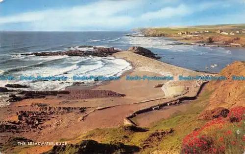 R082100 The Breakwater Bude. Lachs. 1965