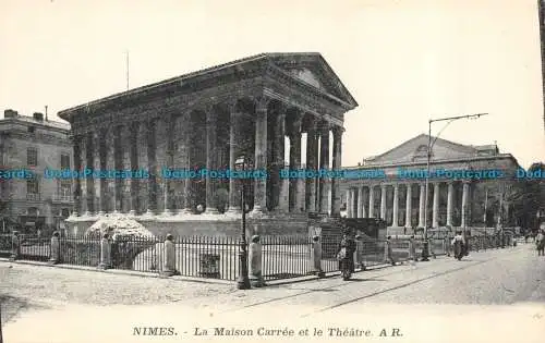 R084030 Nimes. Das Carree-Haus und das Theater. A.R