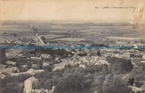 R084081 Laon. Panorama auf Vaux. Nr. 54. 1908