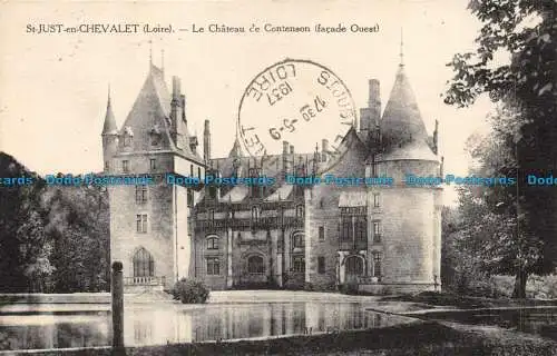 R084082 St. Just en Chevalet. Das Schloss von Contenson. 1937