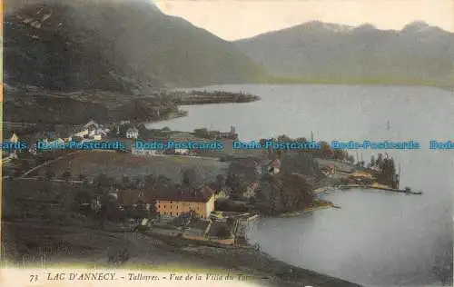 R084114 See von Annecy. Ständer. Blick auf die Villa du Toron. LL. Nr. 73