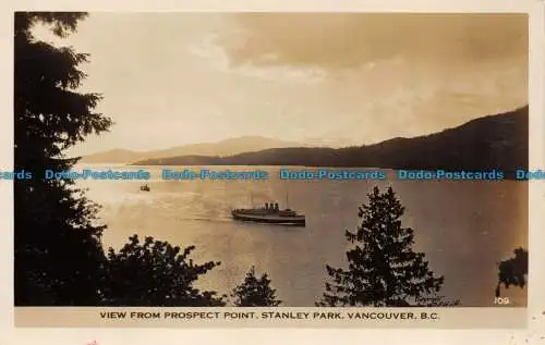 R084333 Ansicht vom potenziellen Standpunkt. Stanley Park. Vancouver. B.C. Gowen