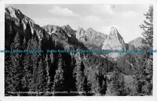 R084375 Gumpenkarumrahmung vom Backenalmsattel. Ammergauer Alpen. 1937