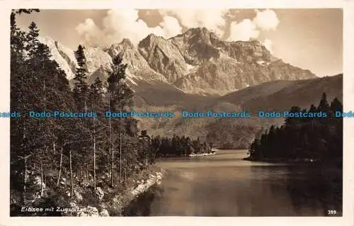 R084376 Eibsee mit Zugspitze. Johannes. 1937