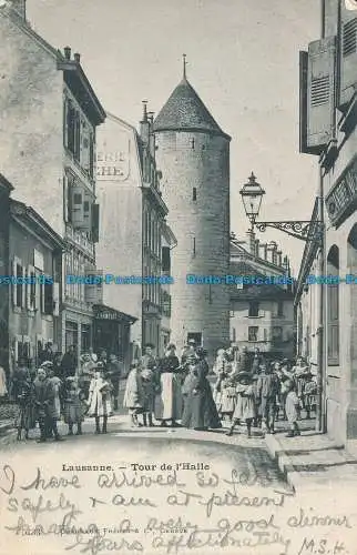 R084216 Lausanne. Turm der Halle. 1902