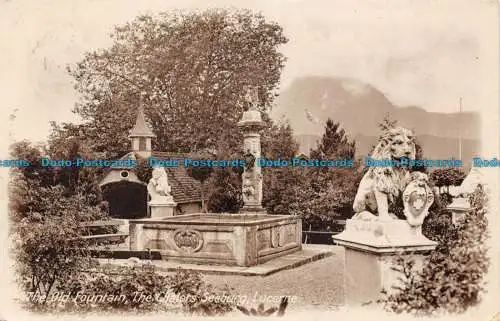 R084400 Der alte Brunnen. Die Chalets. Deeburg. Luzern. 1921