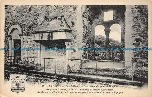 R084263 Klippe. Das Schloss. Innenraum des Grand Dungeons. G. Artaud. Nr. 10