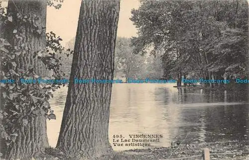 R084947 Vincennes. Der Daumesnilsee Künstlerische Ansicht. Nr. 495. 1907