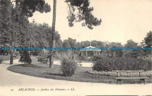 R084962 Arcachon. Palmengärten. LL. Nr. 91