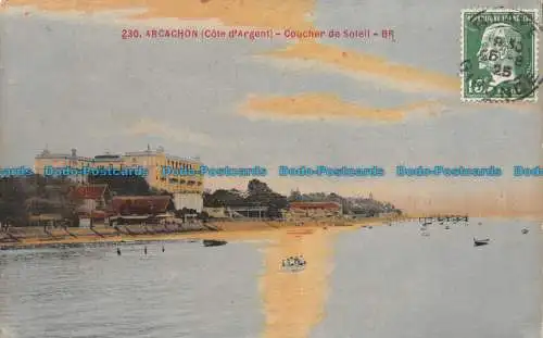 R084979 Arcachon. Sonnenuntergang. BR. Nr. 230. 1925