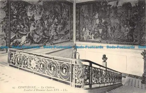 R084510 Compiegne. Das Schloss. Ehrentreppe Ludwigs XVI. LL. Nr. 93