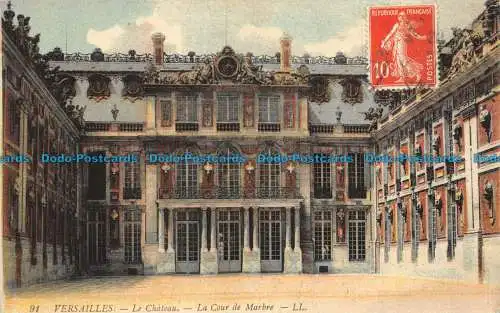 R084531 Versailles. Das Schloss. Der Marmorhof. LL. Nr. 91