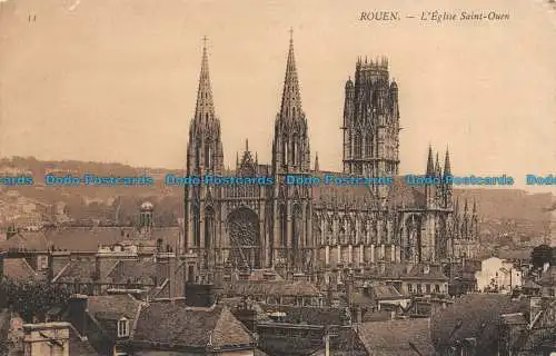 R084551 Rouen. Die Kirche Saint Ouen