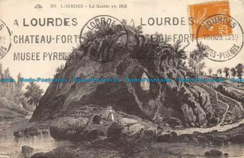 R085037 Lourdes. Die Höhle 1858. 1929