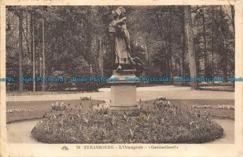 R084580 Straßburg. L Orangerie. Gaenseliesel. 1935