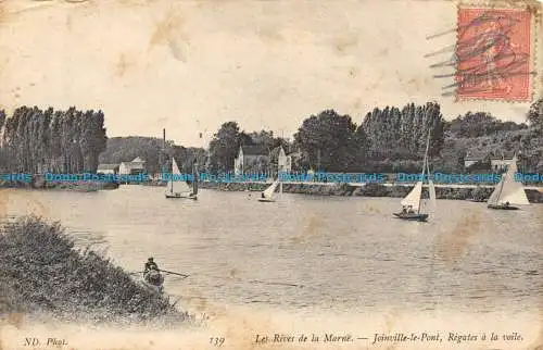 R084628 Die Ufer der Marne. Joinville le Pont Regates a la Voile. ND. Nr. 139.