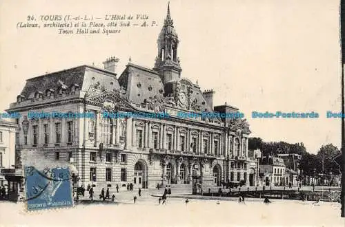 R085112 Touren. Rathaus und Platz. A.P.Nr. 24