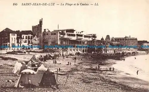 R084651 Saint Jean de Luz. Der Strand und das Casino. LL. Nr. 145