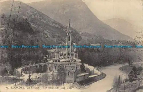 R085223 Lourdes. Die Basilika. Tauchansicht. BR. Nr. 77