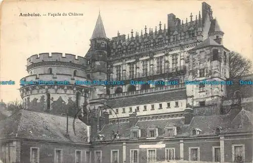 R084746 Amboise. Fassade des Schlosses