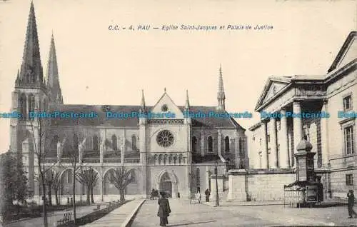 R085224 Pau. Jakobskirche und Justizpalast. C.C.Nr. 4