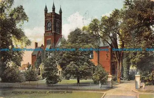 R085716 Montagehalle. Smith College. Northampton. Masse. Der Rotograph