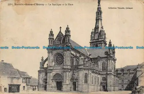 R084764 Sainte Anne d Auray. die Basilika und den Platz. Villard. Nr. 2051