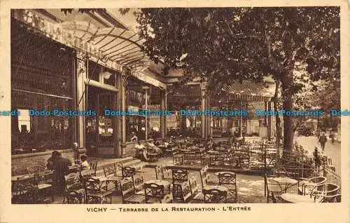 R085242 Vichy. Terrasse der Gastronomie. L Eingang. 1939