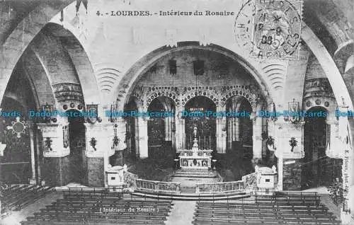 R085279 Lourdes. Innenseite des Rosenkranzes. 1908