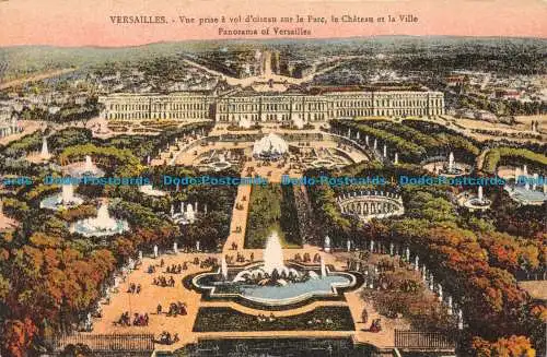 R085281 Versailles. Panorama von Versailles. Hülsen