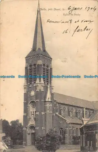 R085330 Dechy pres Douai. Kirche von Dechy. 1904