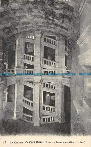 R085356 Das Schloss von Chambord. Die große Treppe. ND. Nr. 11