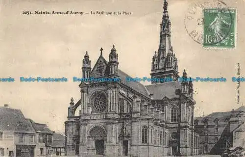 R084884 Heilige Anna von Auray. Die Basilika und der Platz. Villard. Nr. 2051