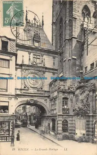 R085364 Rouen. Die große Uhr. LL. Nr. 19