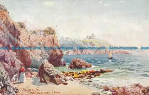 R085366 Falmouth. Pendennis Point. Tuck. Öle. Nr. 7072. 1906