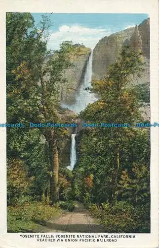 R034140 Yosemite Falls Yosemite National Park. Kalifornien über Union Paci erreicht