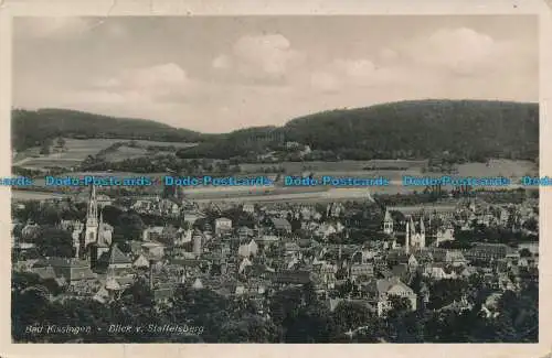 R033025 Bad Kissingen. Blick v. Staffelsberg. Weltz. RP