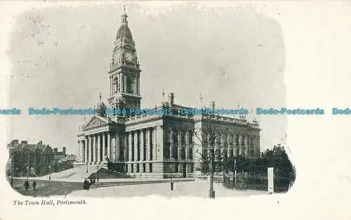 R003281 Das Rathaus. Portsmouth. 1903