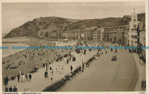 R003282 Promenade. Aberystwyth. Lachs. Gravur. Nr. 11555